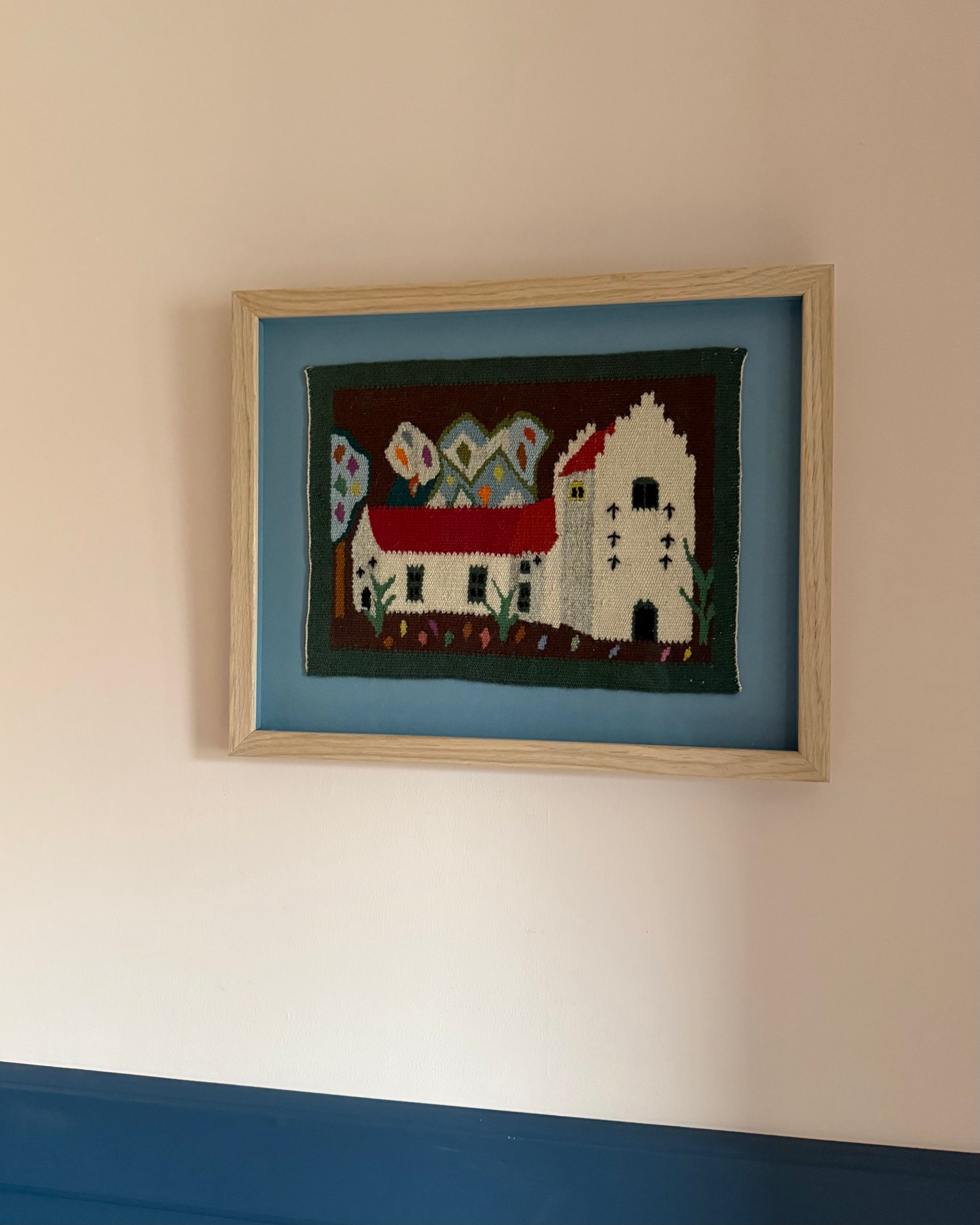 Framed Vintage Tapestry - The Church