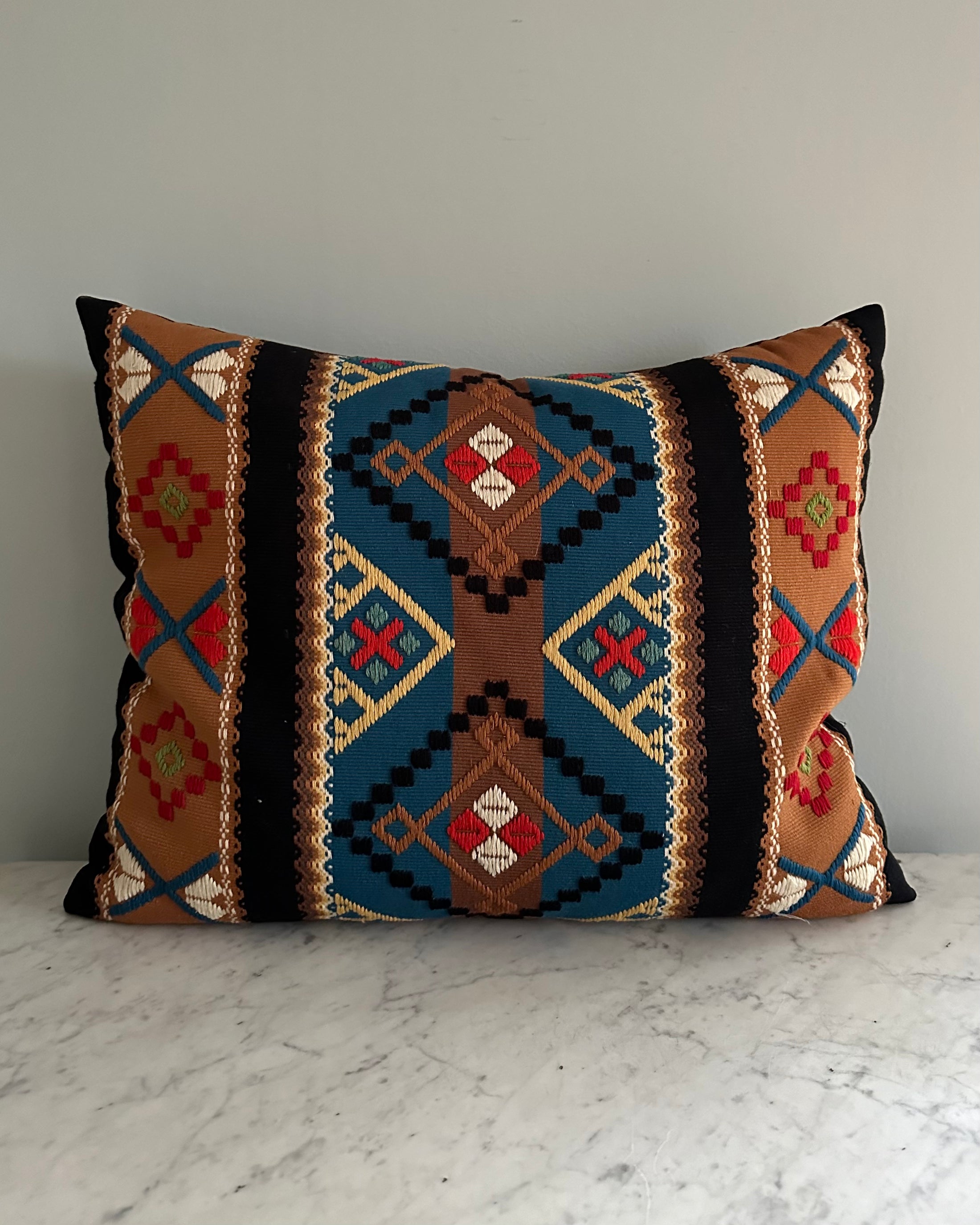 Hand-Embroidered Cushion