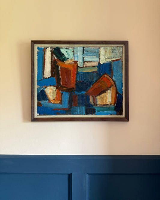 Composition in Blue and Red