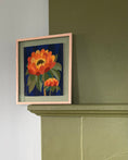 Load image into Gallery viewer, Framed Vintage Tapestry - Dahlia in Orange
