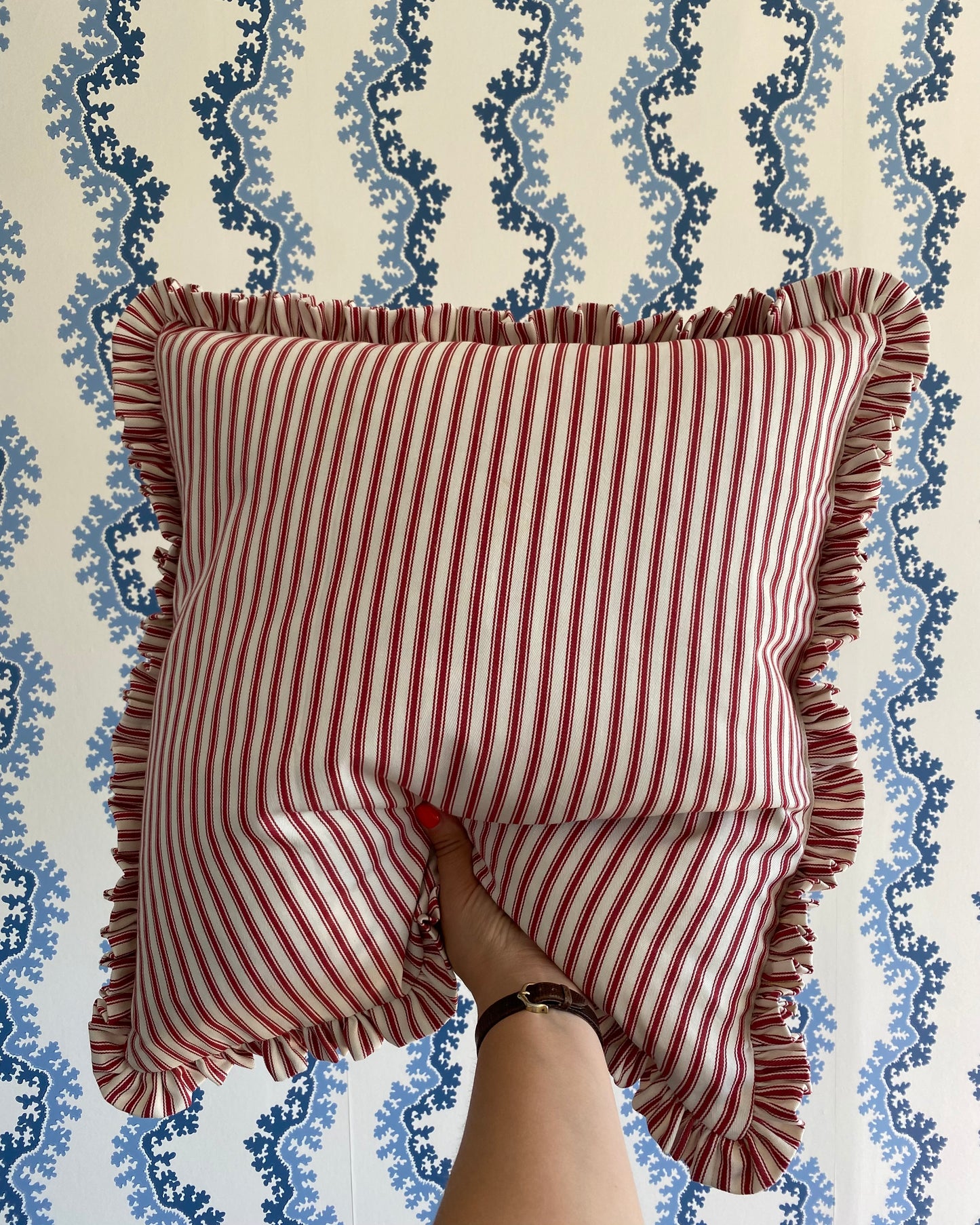Red and White Stripes + Matching Frill