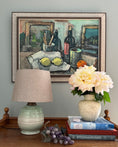 Load image into Gallery viewer, Green Ceramic Table Lamp
