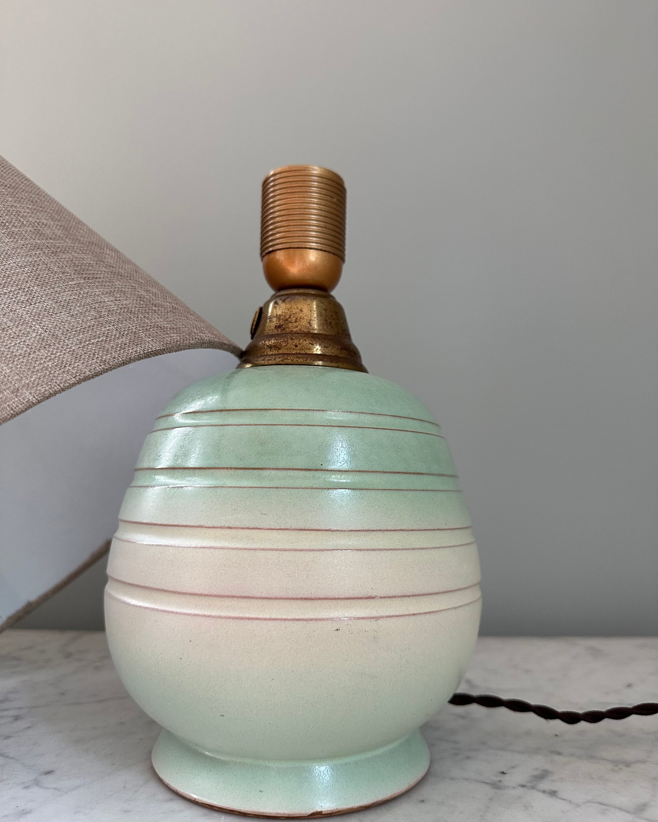 Green Ceramic Table Lamp