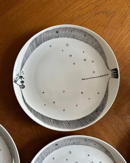 Set of six plates  - Upsala Ekeby