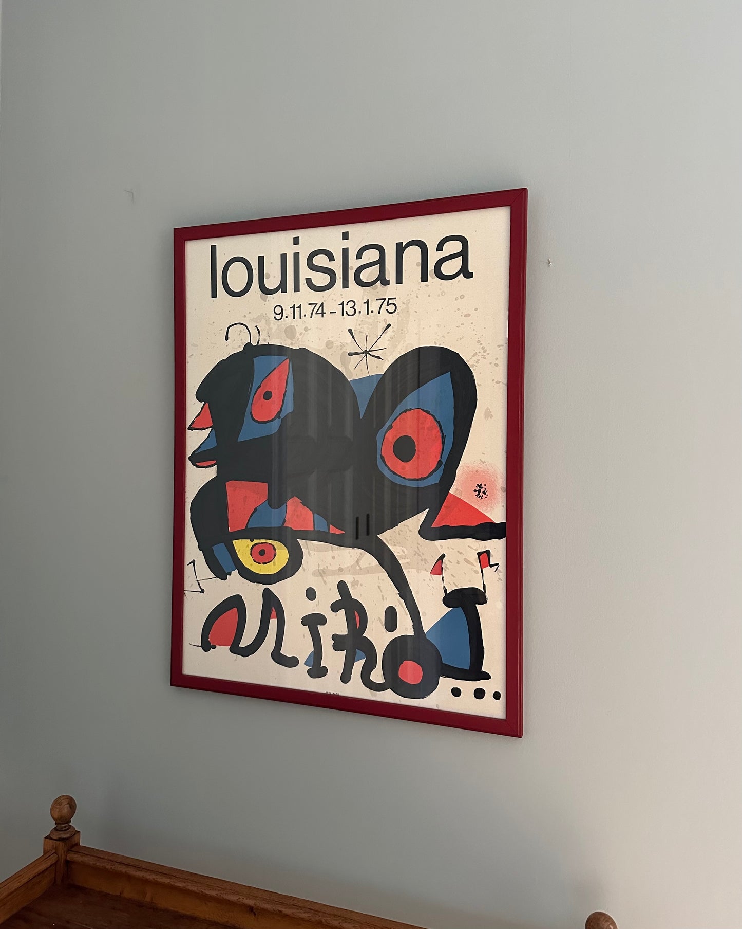 Framed Miró Exhibition Poster