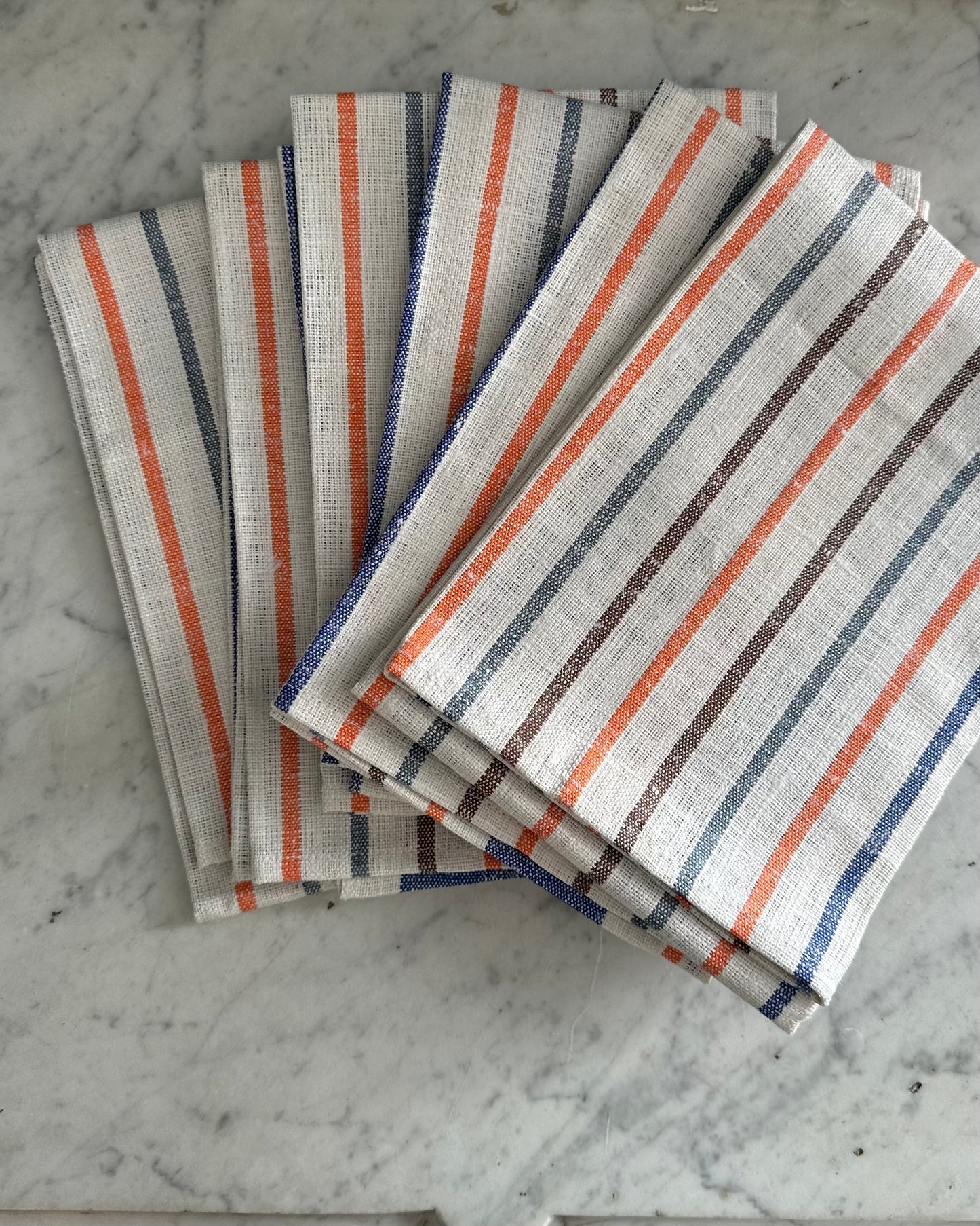 Set of Six Vintage Tea Towels