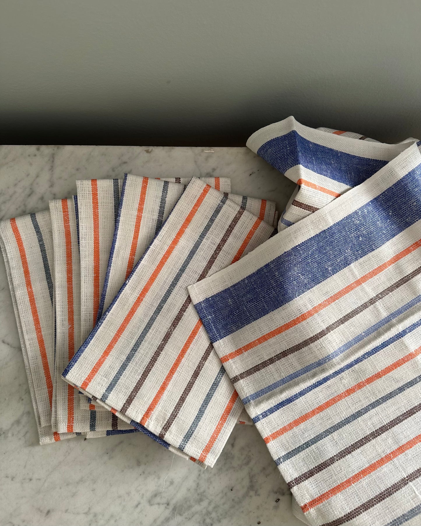 Set of Six Vintage Tea Towels