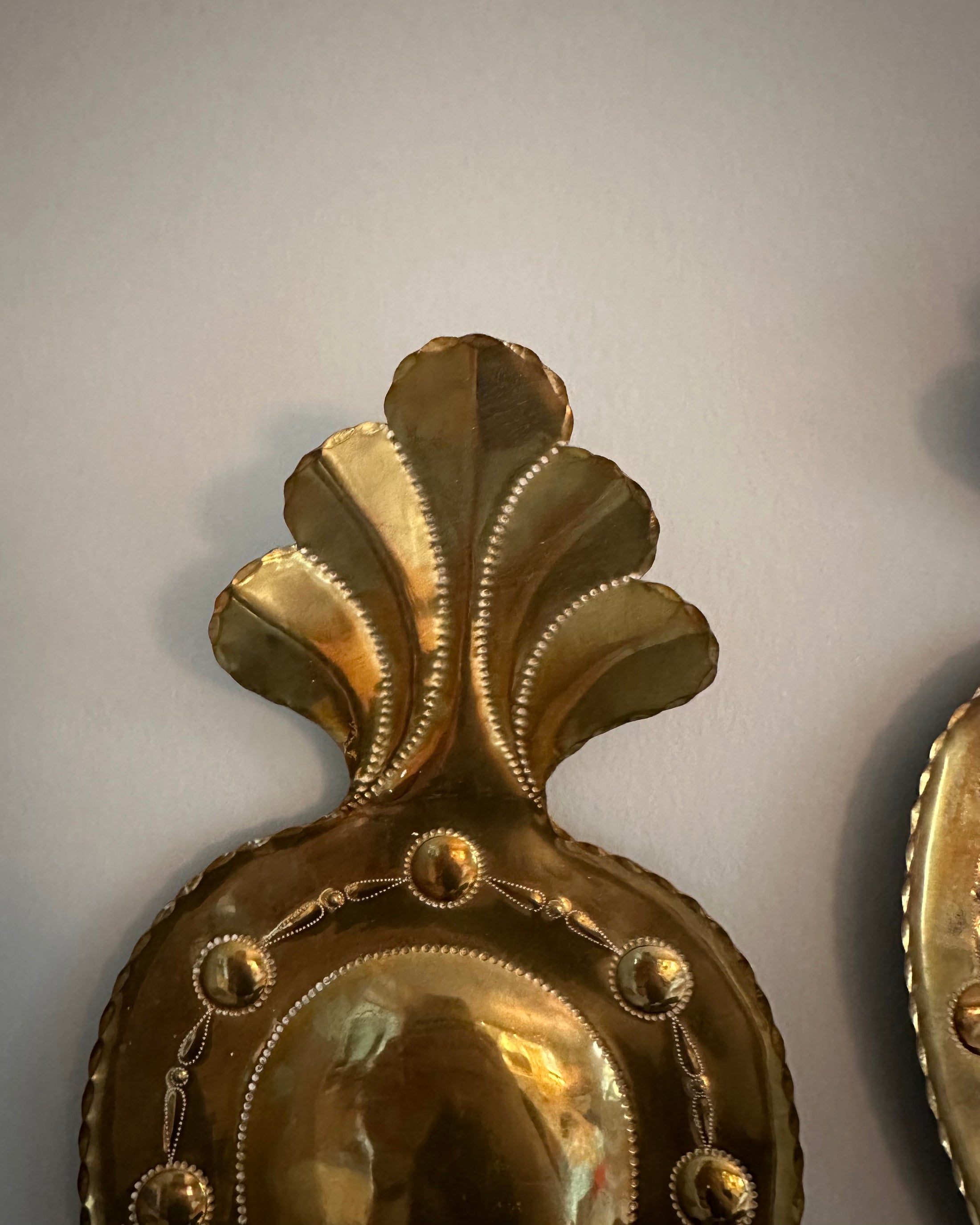 Pair of Brass Wall Sconces