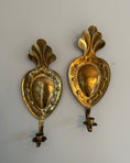 Load image into Gallery viewer, Pair of Brass Wall Sconces
