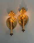 Load image into Gallery viewer, Pair of Brass Wall Sconces
