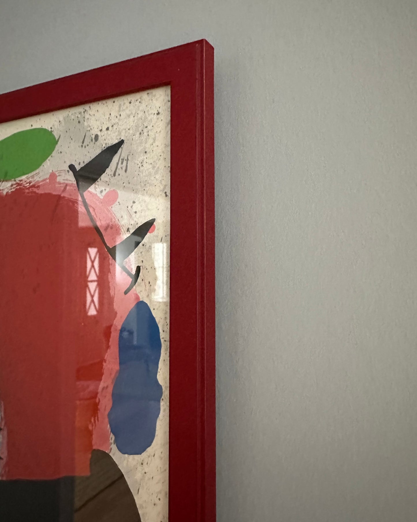 Framed Miró Exhibition Poster
