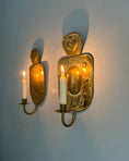 Load image into Gallery viewer, Pair of Brass Wall Sconces
