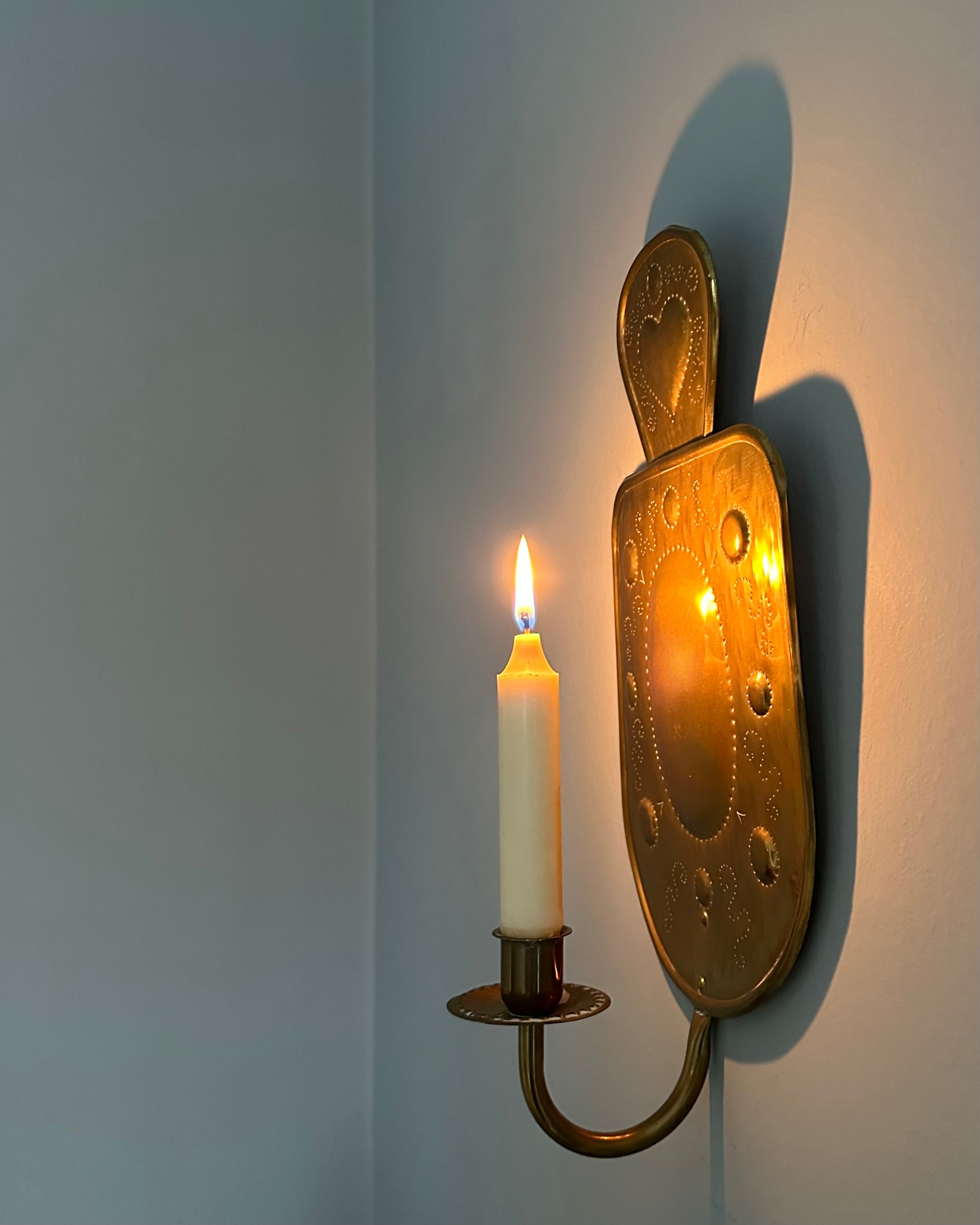 Pair of Brass Wall Sconces