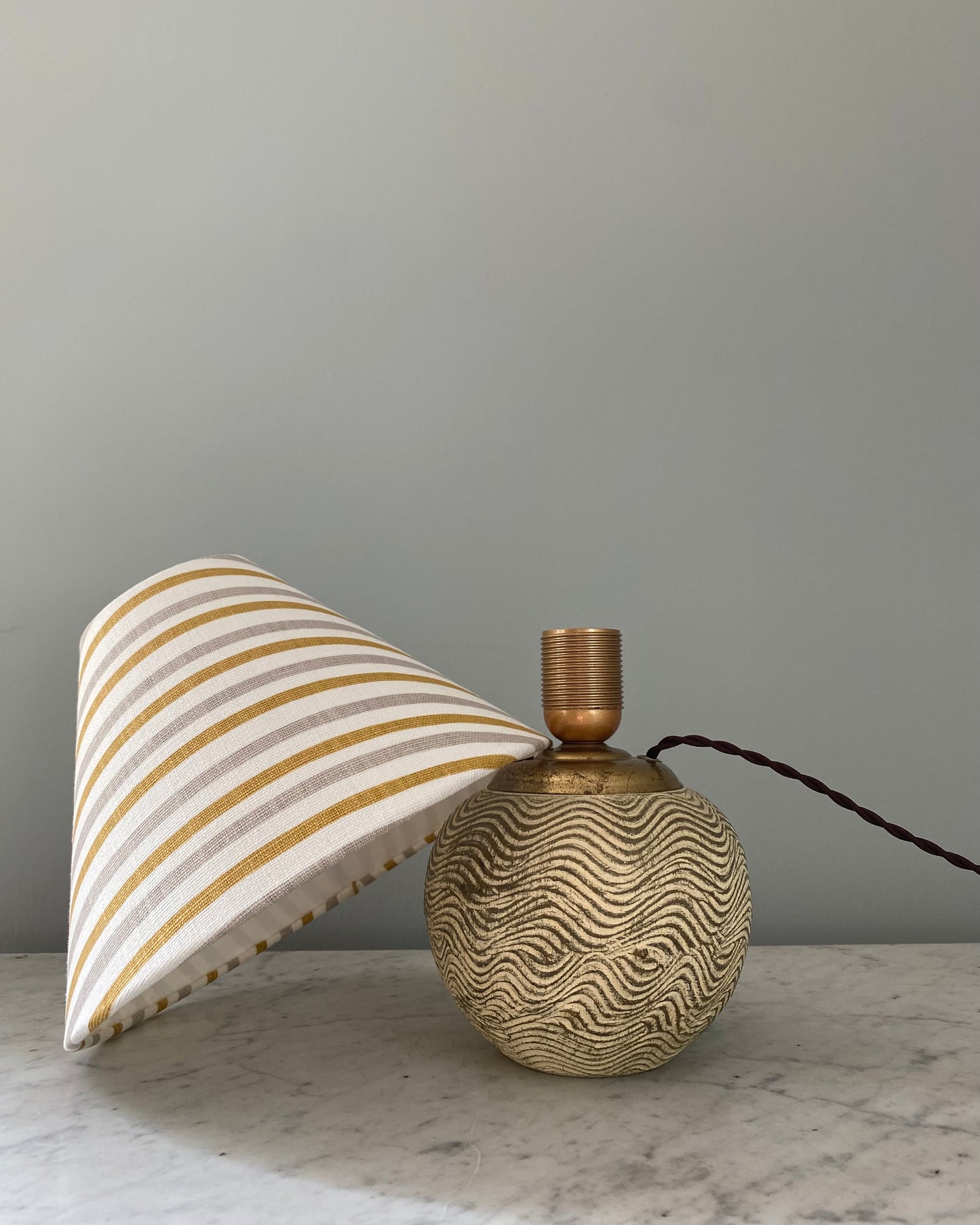 Vintage table lamp with shade from Cathy Nordström