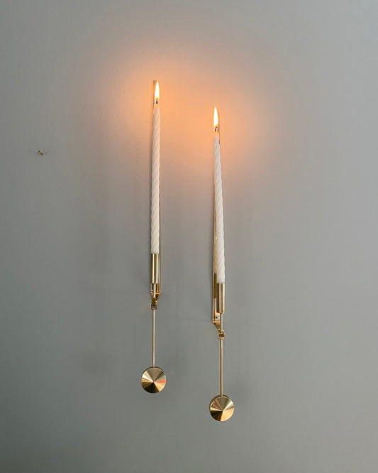 Brass wall sconces - Pierre Forsell for Skultuna