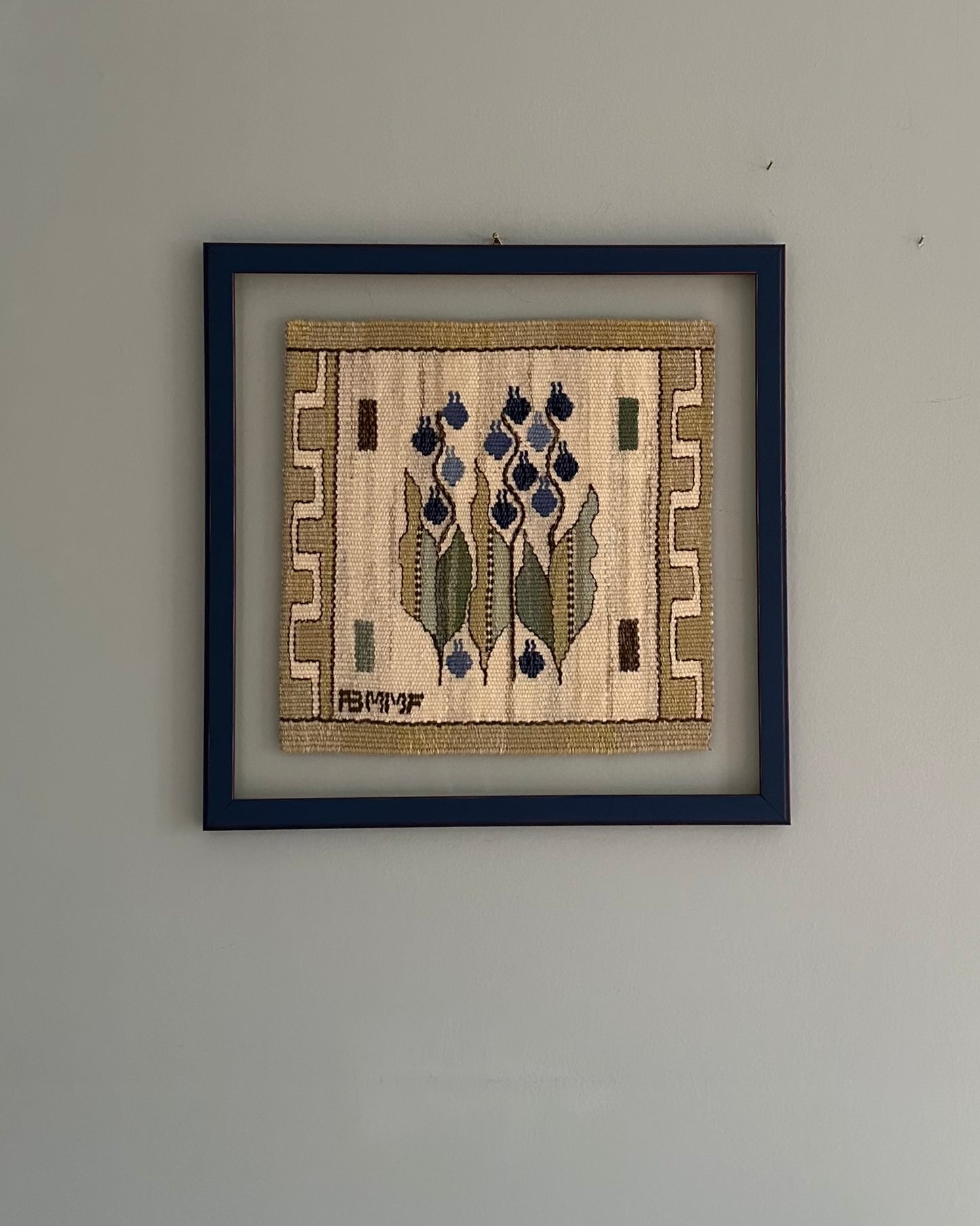 Framed Vintage Tapestry - Blomlapp by Märta Måås-Fjetterström