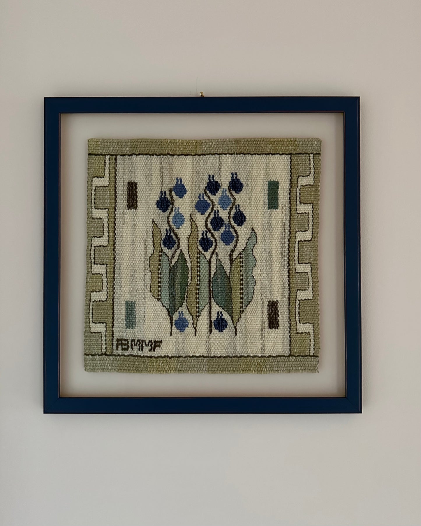 Framed Vintage Tapestry - Blomlapp by Märta Måås-Fjetterström