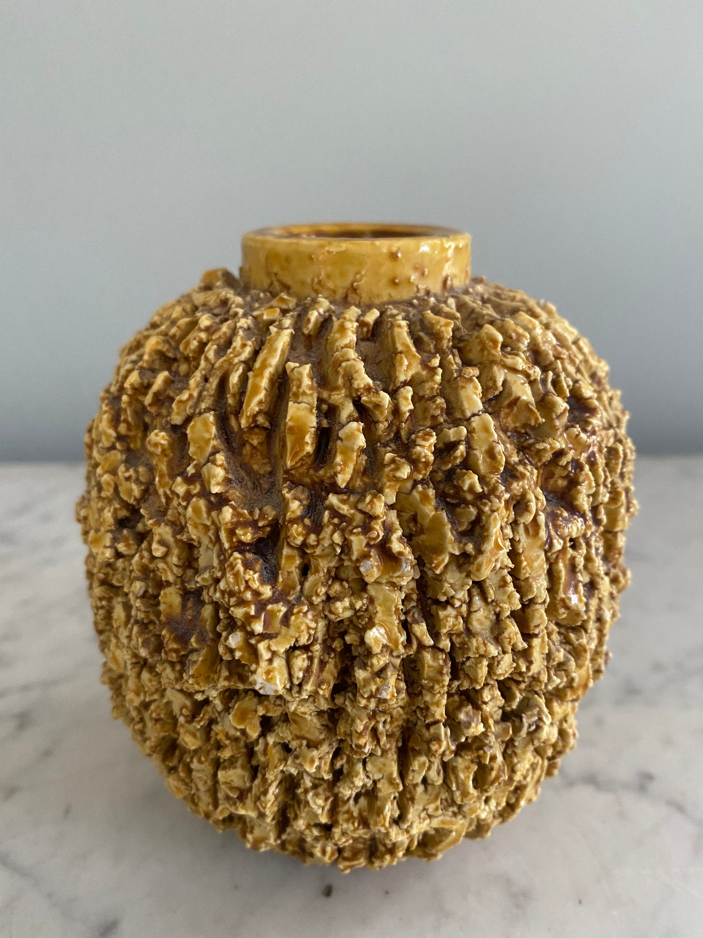Small chamotte vase