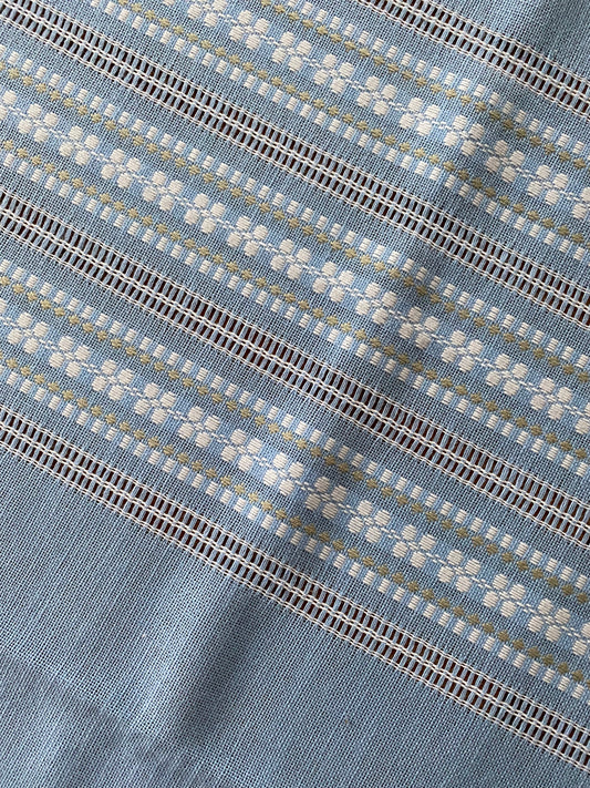 Vintage blue tablecloth