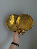 Load image into Gallery viewer, Pair of brass wall sconces
