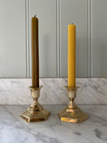 Load image into Gallery viewer, Pair of brass candle holders
