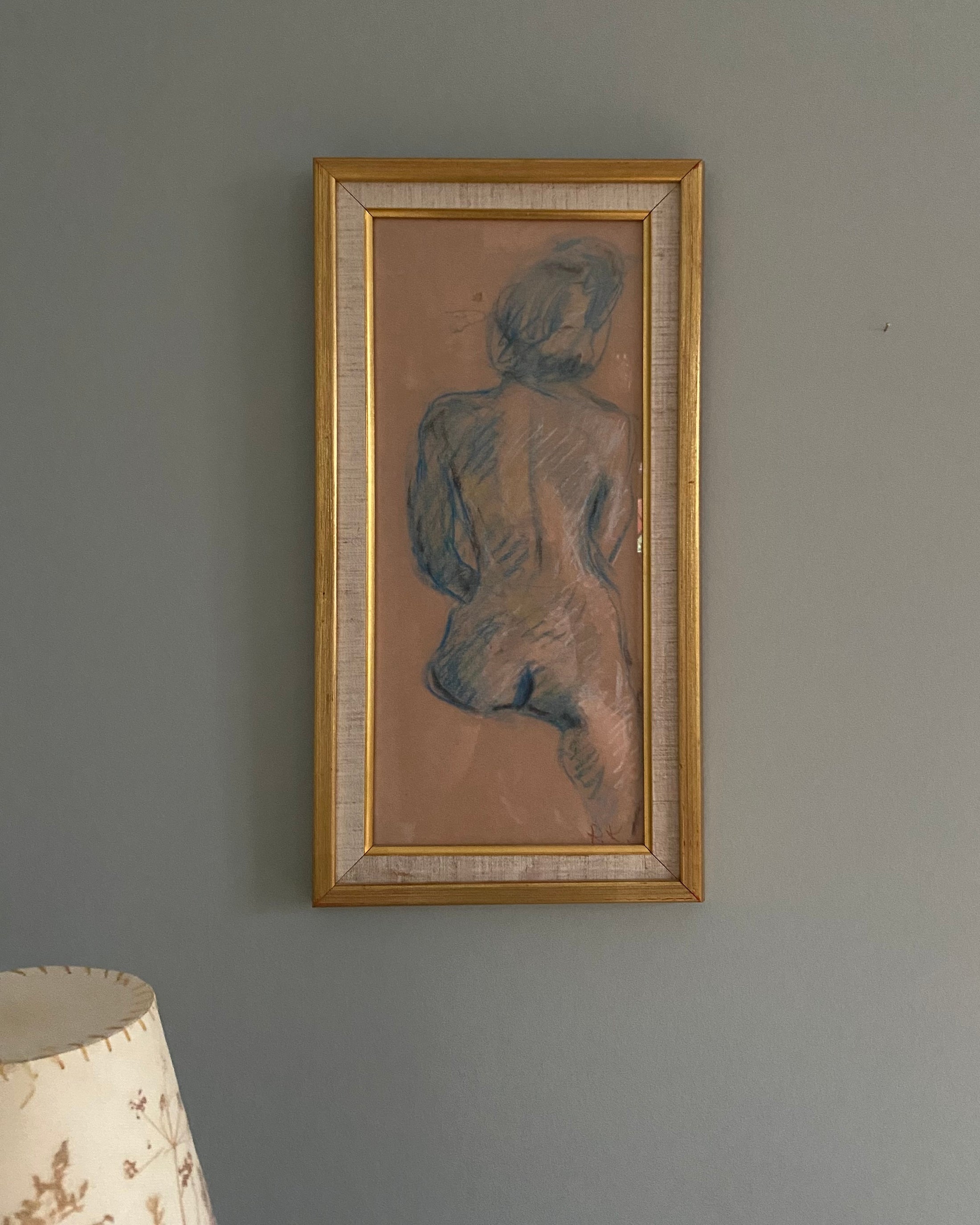 20th Century Framed Nude
