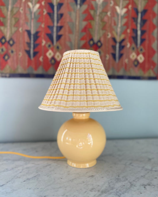 Vintage Yellow Table Lamp