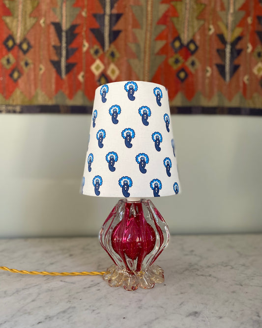 Murano Glass Lamp from Barovier & Toso with customized shade