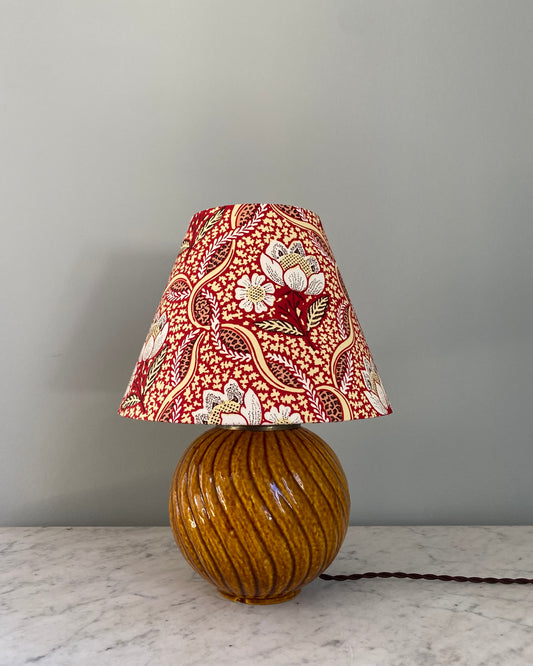 Rörstrand table lamp with Le Manach lampshade