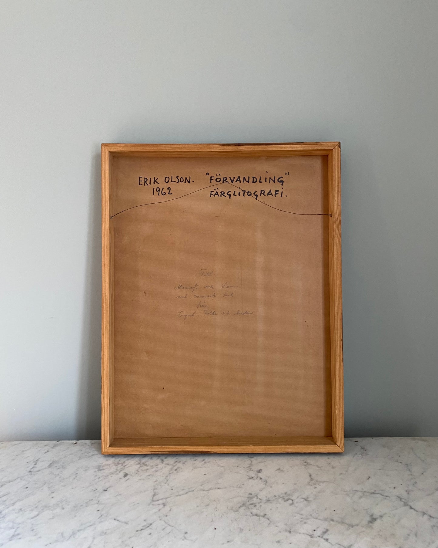 Lithograph "Förvandling" - Erik Olson